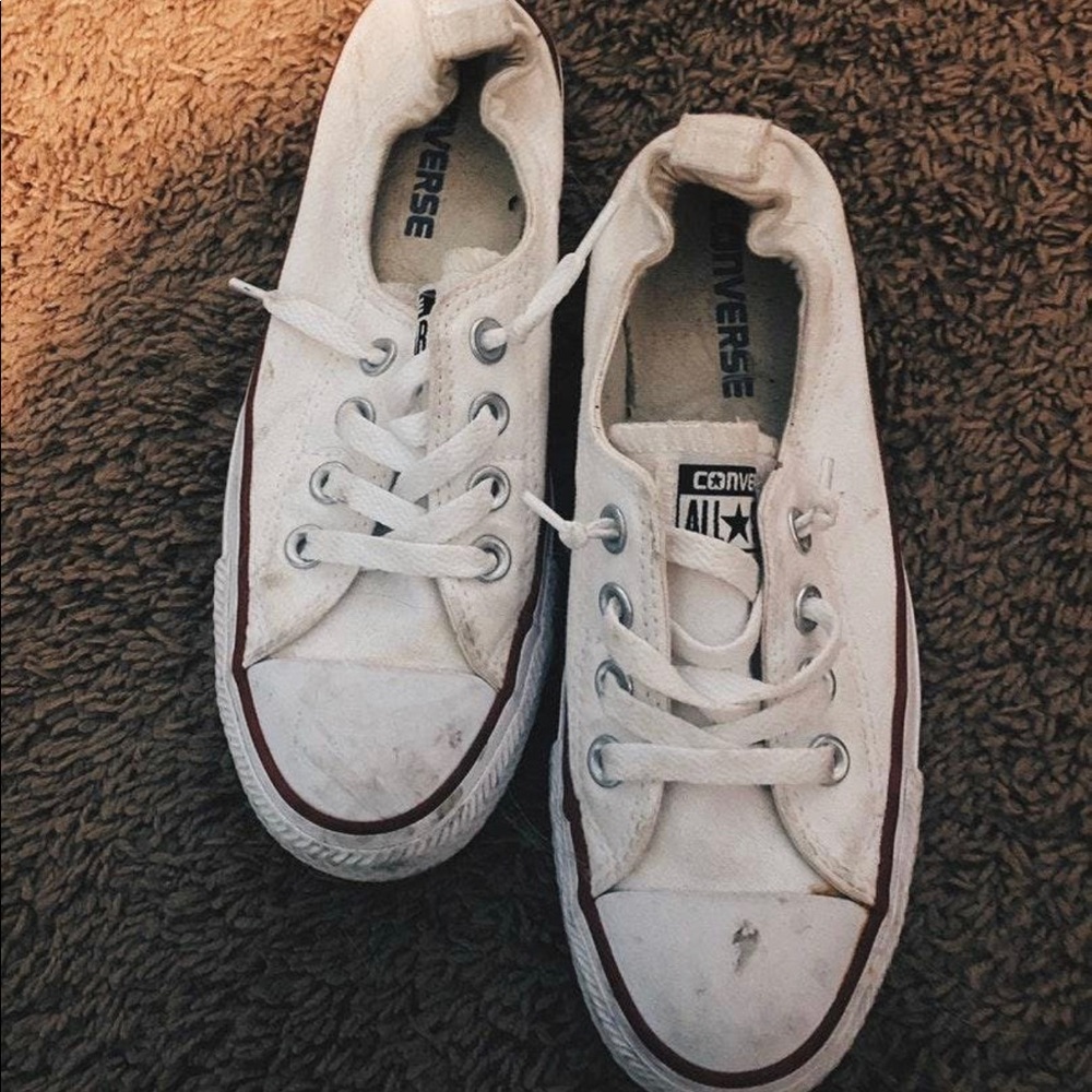 White slip on converse